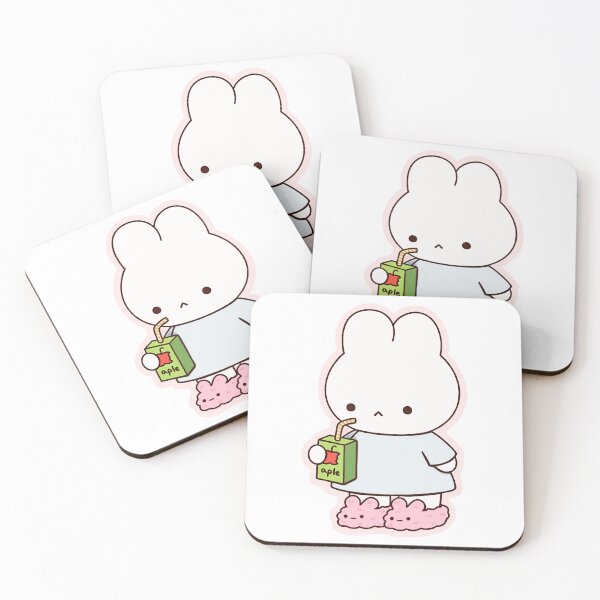 Item preview, Cute Bunny Juice Box Kawaii Sleepy Time Art designed and sold by KuickPiet.