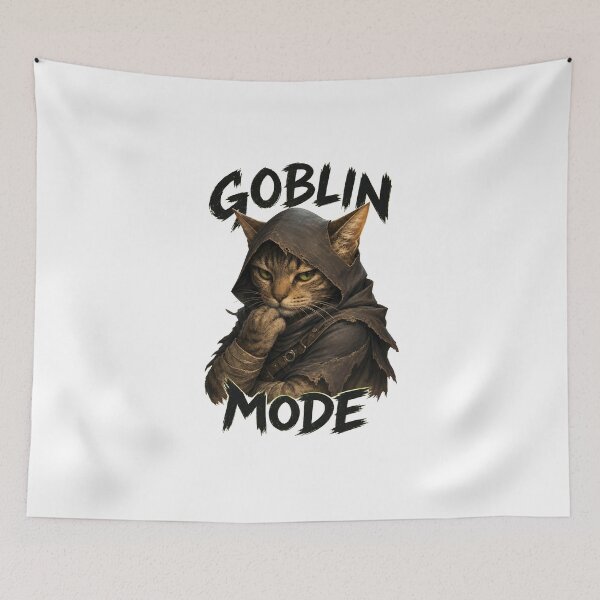 Item preview, Goblin Mode Cat Face Funny Meme Animal designed and sold by Dmo3HarkoArt.