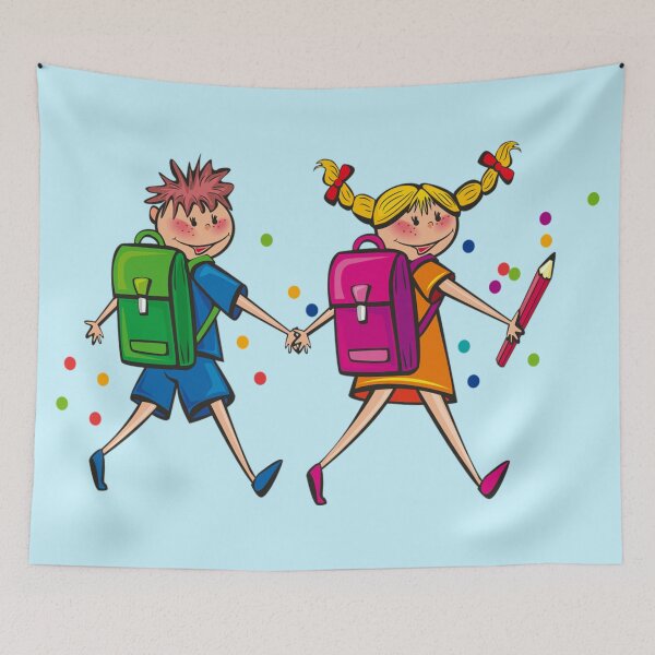 Item preview, Kids Back to School Illustration designed and sold by Dew Drop Designs.