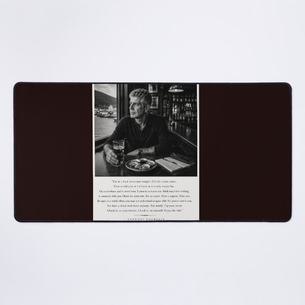 Item preview, Anthony Bourdain - Enjoy the Ride Quote designed and sold by LuluLeb.