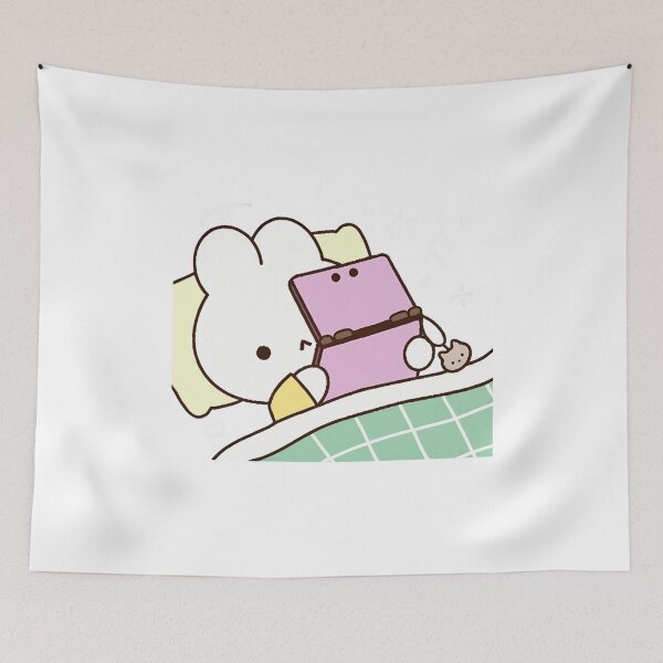 Item preview, Cute Sleepy Bunny Kawaii Art designed and sold by marlineseu.