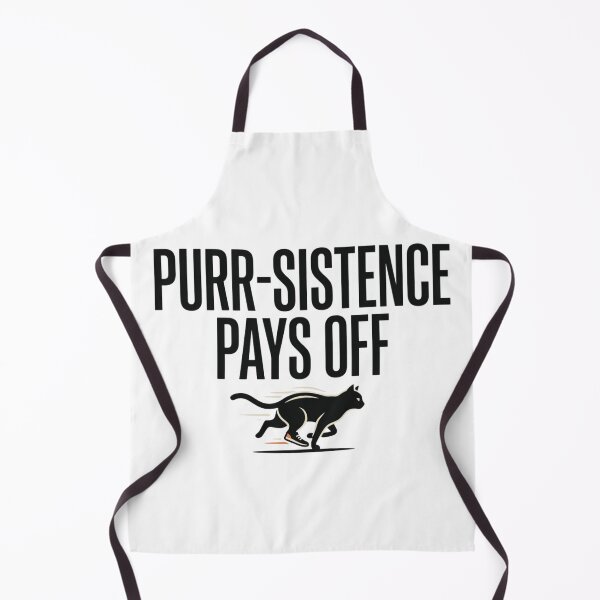 Item preview, Purr-Sistence Pays Off - Running Design designed and sold by RunningWhiskers.