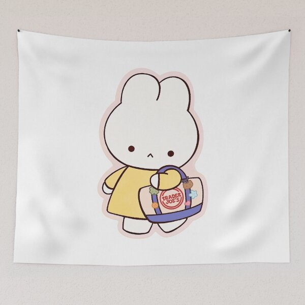 Item preview, Cute Bunny Shopping Bag Kawaii designed and sold by GrausQuinn.