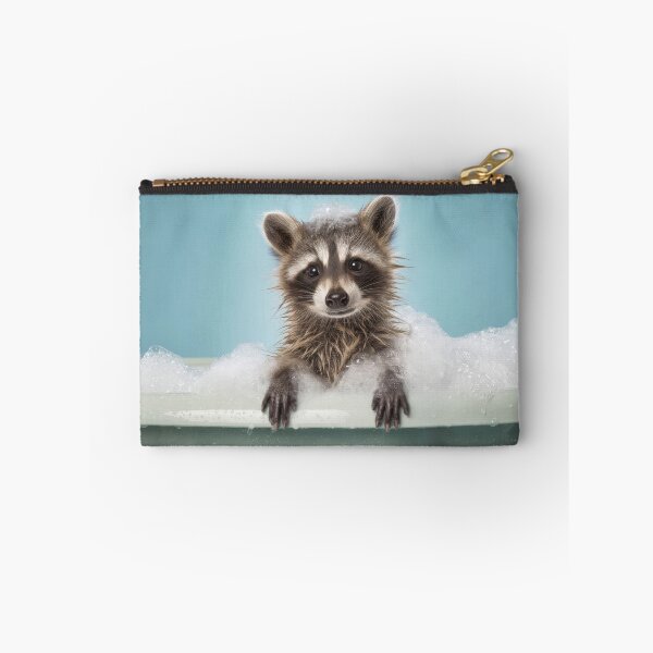 Item preview, Baby Raccoon Bubble Bath Cute Nursery Bathroom Wall Art designed and sold by LazyOwlStore.