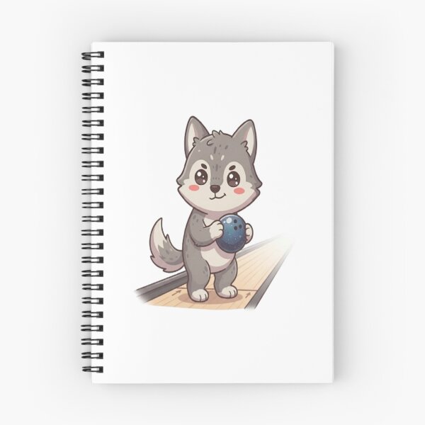 Item preview, Cute Wolf Bowling Ball Alley designed and sold by Ella_Sketch.