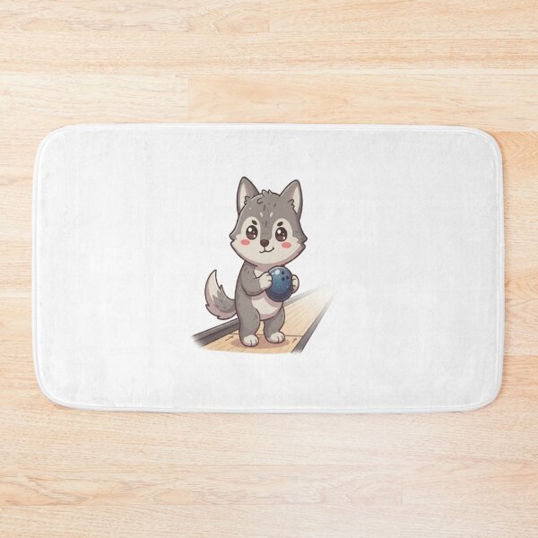 Item preview, Cute Wolf Bowling Ball Alley designed and sold by Ella_Sketch.