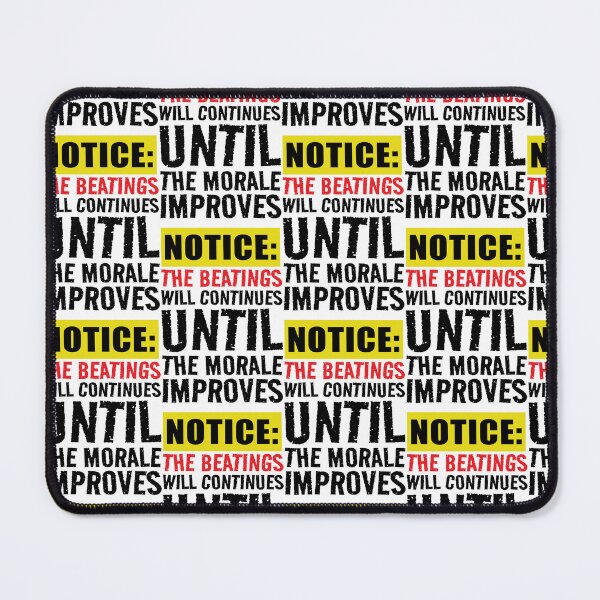 Item preview, The beatings will continues until the morale improves  Funny Sarcastic Quote designed and sold by BS Creations.