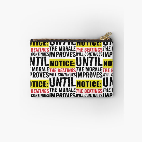 Item preview, The beatings will continues until the morale improves  Funny Sarcastic Quote designed and sold by BS Creations.