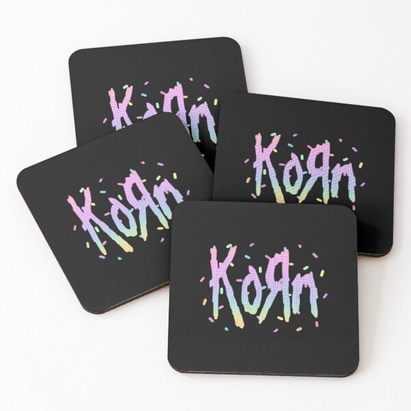 Item preview, Korn Pastel Rainbow Sprinkle Band Logo designed and sold by Bohepa.