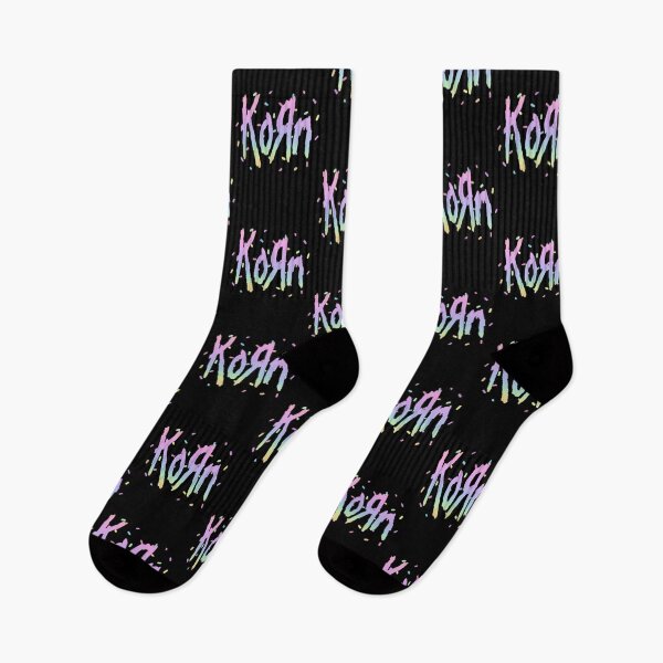 Item preview, Korn Pastel Rainbow Sprinkle Band Logo designed and sold by Bohepa.