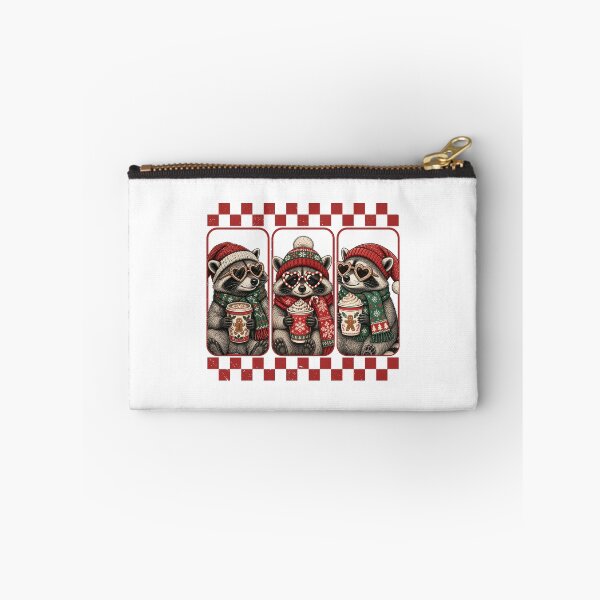 Item preview,  Checkered Christmas Raccoon  Cute Holiday Checkered Winter Design designed and sold by Trendvia .