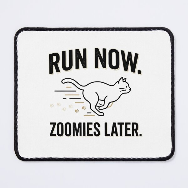 Item preview, Run Now, Zoomies Later - Running Design designed and sold by RunningWhiskers.