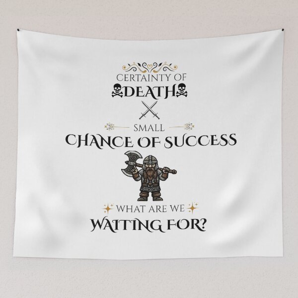 Item preview, LOTR- Gimli Typography Design designed and sold by Aybiko.