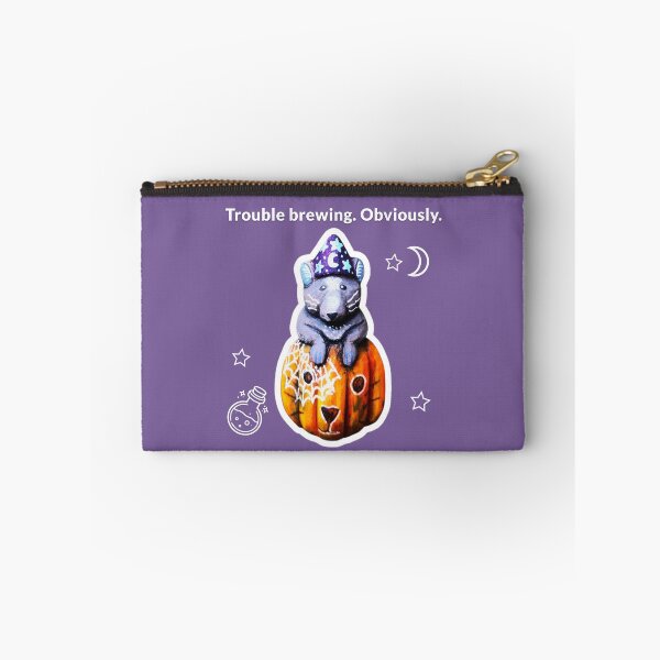 Item preview, Halloween rat wizard in a pumpkin designed and sold by TurquoiseChicken.