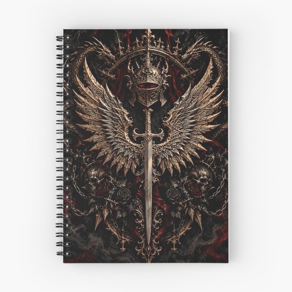 Item preview, Gothic Warrior Sword Winged Helmet Art designed and sold by KuzeyWestStudio.
