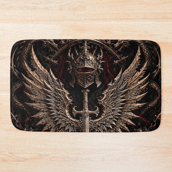 Item preview, Gothic Warrior Sword Winged Helmet Art designed and sold by KuzeyWestStudio.