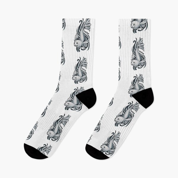 Item preview, Cute Fanged Fish Tattoo Style Tank Top designed and sold by GrausQuinn.