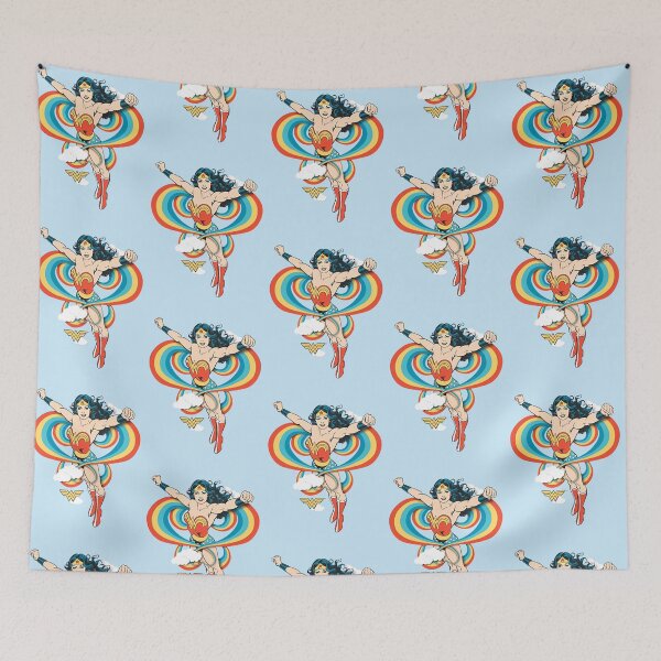 Item preview, Classic Wonder Woman Rainbow Flying Superhero designed and sold by Bohepa.