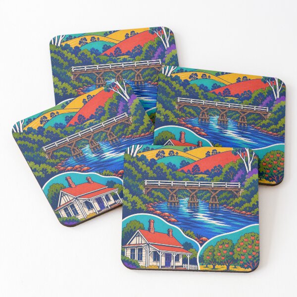 Item preview, Bridgetown Blackwood River and Timber Bridge designed and sold by Print My Town.