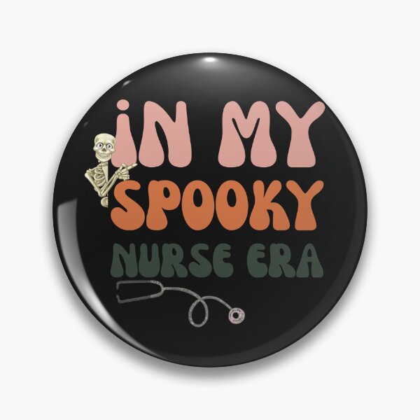Item preview, Groovy In My Spooky Nurse Era Retro Halloween Stethoscope designed and sold by mumchaosdesigns.