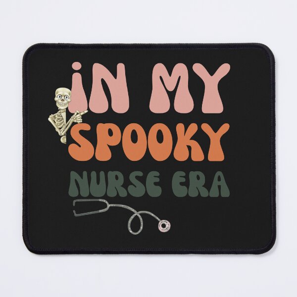 Item preview, Groovy In My Spooky Nurse Era Retro Halloween Stethoscope designed and sold by mumchaosdesigns.