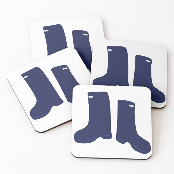 Item preview, Navy Blue Rubber Rain Boots designed and sold by raun.draw.