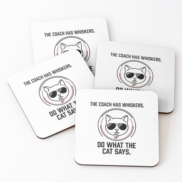Item preview, The Coach Has Whiskers - Sports Motivation designed and sold by RunningWhiskers.