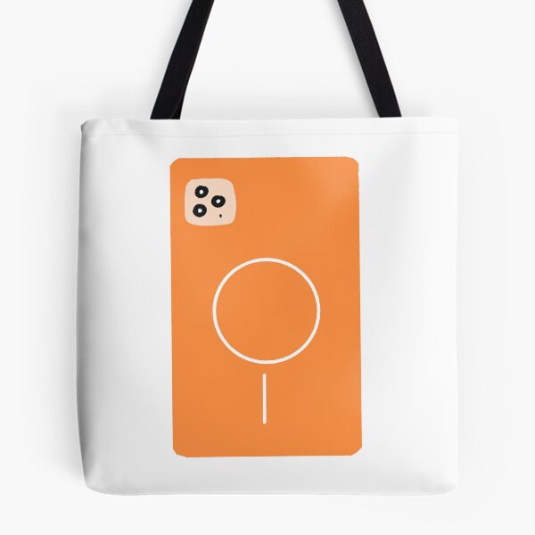 Item preview, Orange Phone With Magnetic Charging Ring designed and sold by raun.draw.