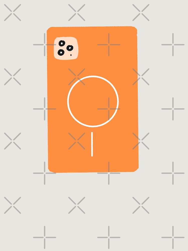 Thumbnail 6 von 6, Premium Oversized Pullover, Orange Phone With Magnetic Charging Ring designt und verkauft von RadiantView.