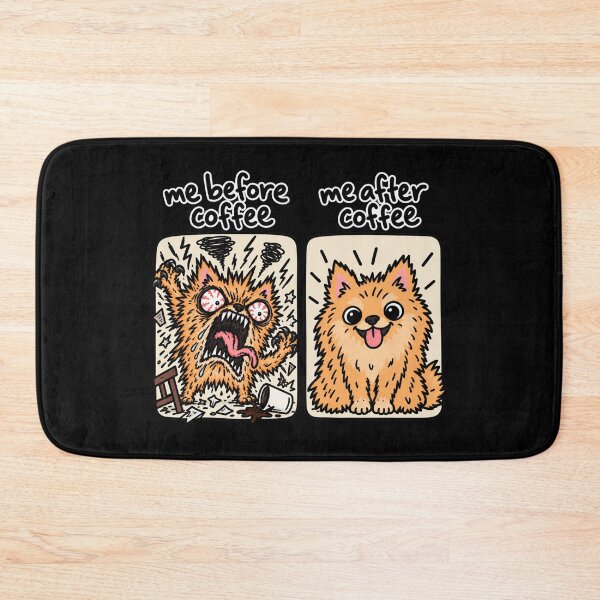 Item preview, Me Before Coffee Me After Coffee Dog designed and sold by MonkiFlipp.