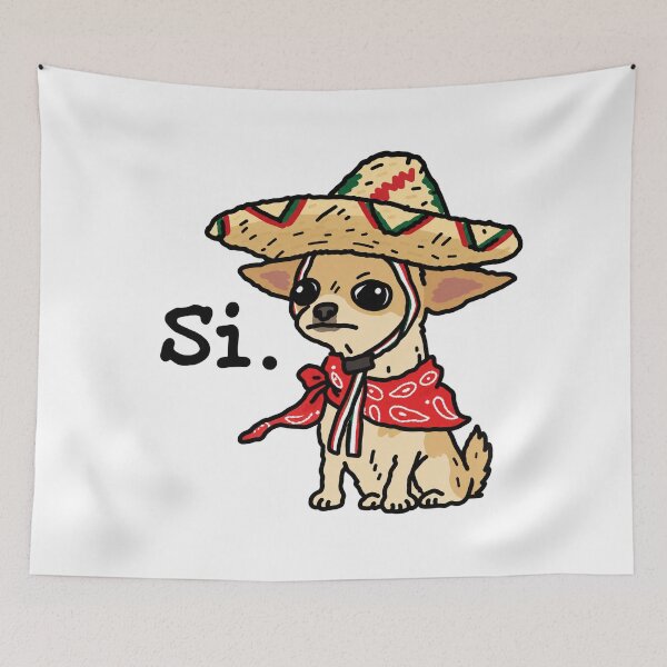 Item preview, Funny Chihuahua Sombrero Mexican Dog designed and sold by MonkiFlipp.