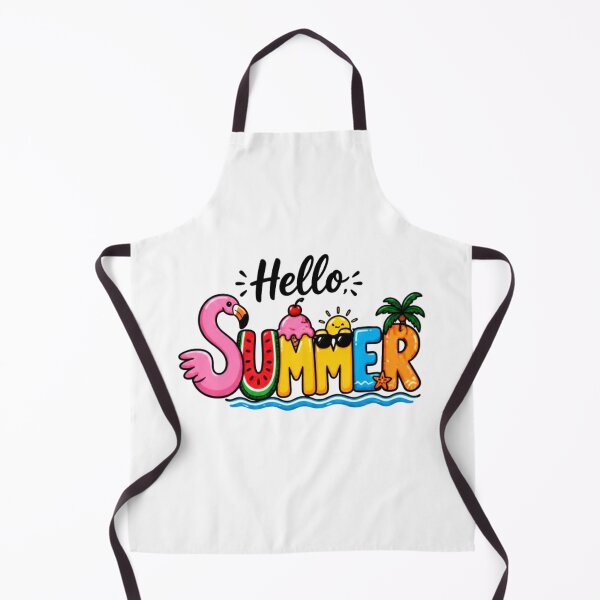 Item preview, Hello Summer Cute Tropical Beach Typography Graphic designed and sold by FabSvn.