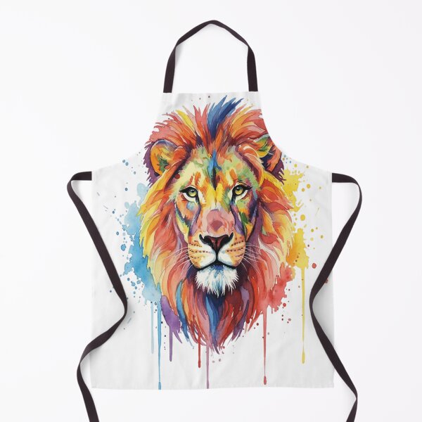 Item preview, Bright Watercolor Lion Art Vibrant Watercolor Wild Animal designed and sold by TamaraKirby.