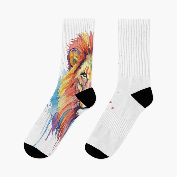 Item preview, Bright Watercolor Lion Art Vibrant Watercolor Wild Animal designed and sold by TamaraKirby.