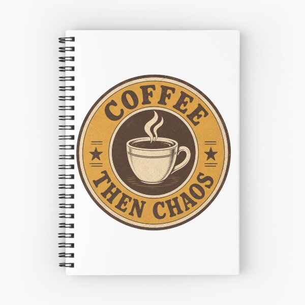Item preview, Coffee Then Chaos Funny T-Shirt designed and sold by Art Solom.
