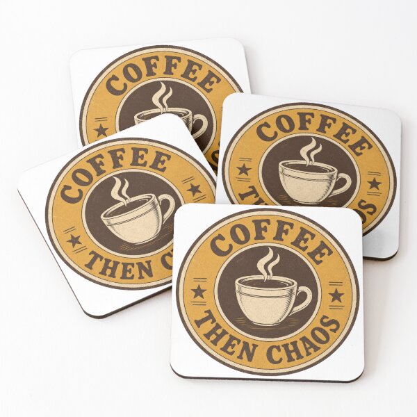 Item preview, Coffee Then Chaos Funny T-Shirt designed and sold by Art Solom.