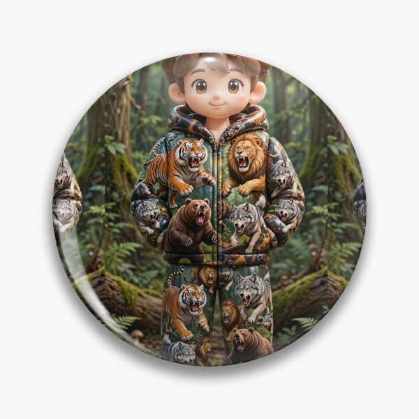 Item preview, Forest Roar Fuffy Allover designed and sold by AwesomeDigiShop.