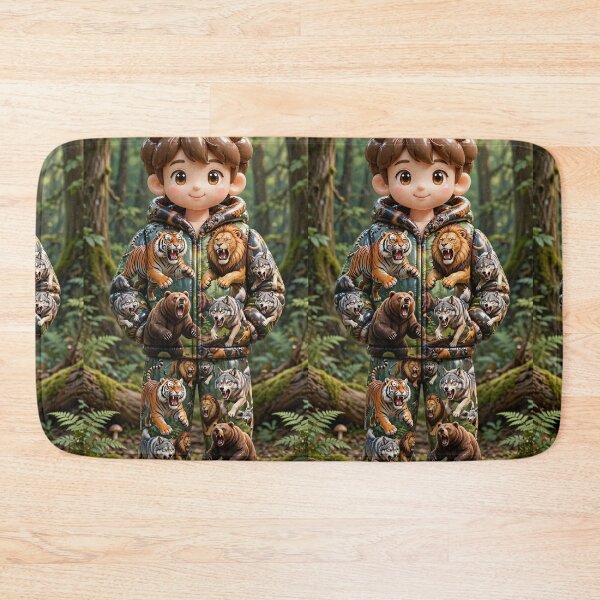 Item preview, Forest Roar Fuffy Allover designed and sold by AwesomeDigiShop.