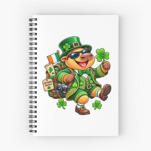 Item preview, Cute Ireland Capybara – Lucky Irish Travel Adventure designed and sold by CapybaraTravels.