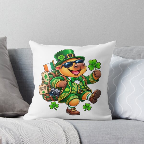 Item preview, Cute Ireland Capybara – Lucky Irish Travel Adventure designed and sold by CapybaraTravels.