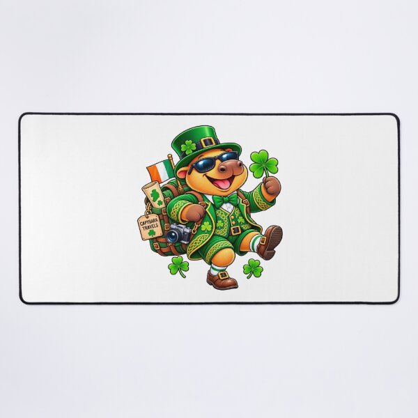 Item preview, Cute Ireland Capybara – Lucky Irish Travel Adventure designed and sold by CapybaraTravels.
