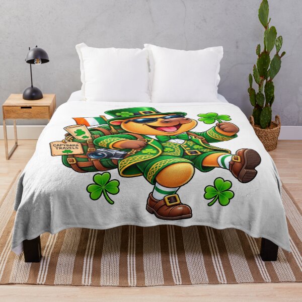 Item preview, Cute Ireland Capybara – Lucky Irish Travel Adventure designed and sold by CapybaraTravels.