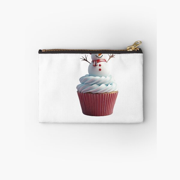 Item preview, Delightful cupcake topped with a charming snowman designed and sold by MiraCleAI.