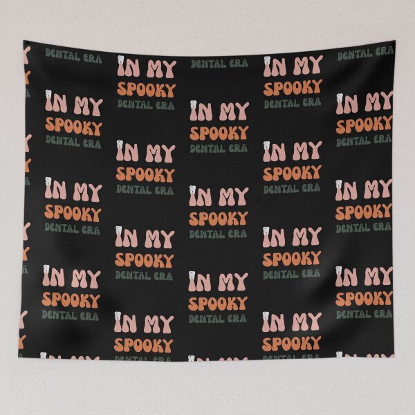 Item preview,  Groovy In My Spooky Dental Era Halloween Dentist Tooth designed and sold by mumchaosdesigns.