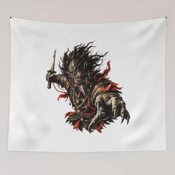 Item preview, Mythical Bird Warrior Dark Fantasy Art designed and sold by jaquelynco.