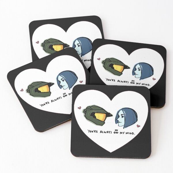 Item preview, Halo Master Chief and Cortana Valentine Art designed and sold by Studio LaClair.
