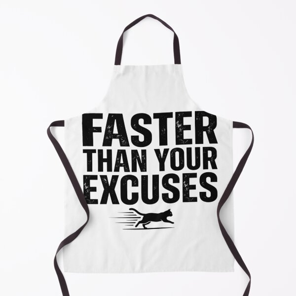 Item preview, Faster Than Your Excuses - Running Design designed and sold by RunningWhiskers.