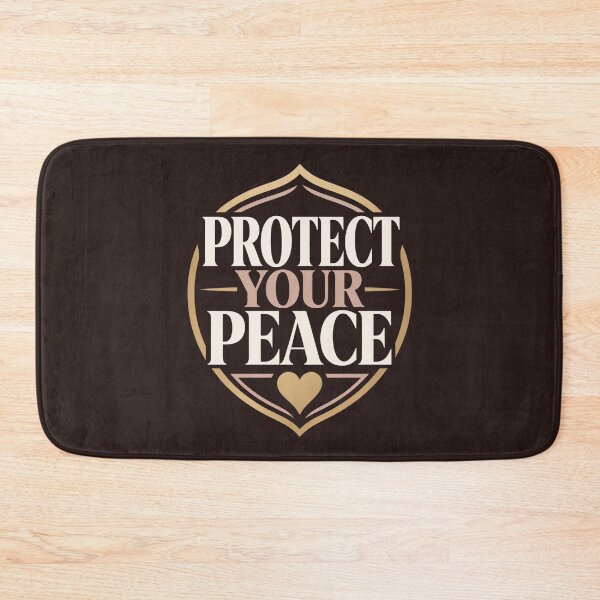 Item preview, Protect Your Peace Soft Life Self Care Quote designed and sold by CosmicQuietStudio.