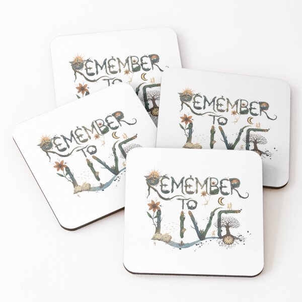 Item preview, REMEMBER TO LIVE designed and sold by SkrabinhoArt.
