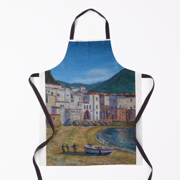 Item preview, Oil Painting - Cefalu' Fishermen 70 x 50 cm designed and sold by Igor Pozdnyakov.